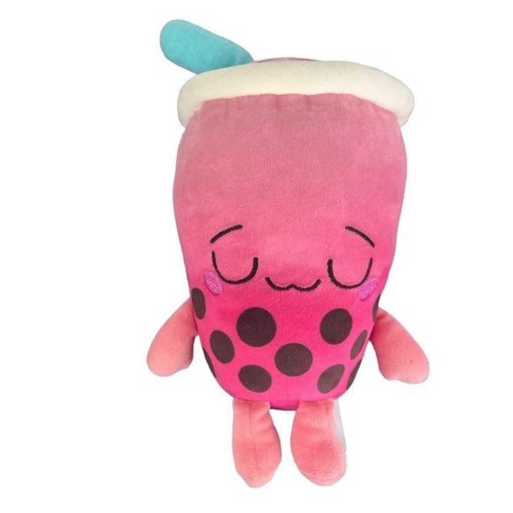 Funko Pink Bubble Tea Blue Straw Sleepy Plush Stuffed Gamestop Exclusive 2021